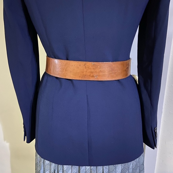 Vintage wide leather belt - Picture 5 of 9